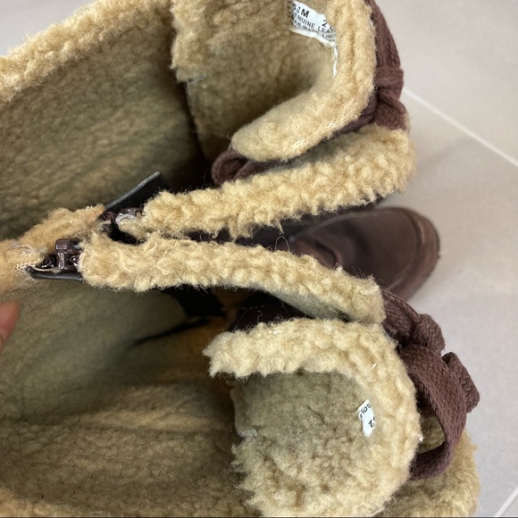 Timberland Women's Dark Brown Suede Lather Sherpa Lined Knee High Boots 6.5 - Picture 13 of 16